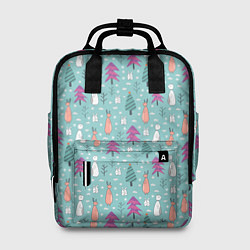 Рюкзак женский Лесные звери, цвет: 3D-принт