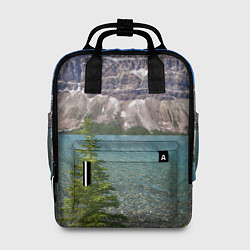 Рюкзак женский Горное озеро, цвет: 3D-принт