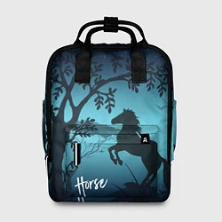 Рюкзак женский Конь, цвет: 3D-принт