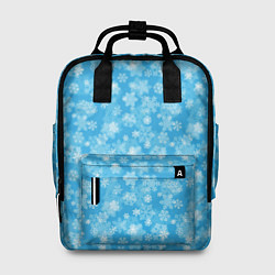 Рюкзак женский Снежинки, цвет: 3D-принт