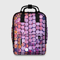 Рюкзак женский Вечеринка точки глянцевый узор, цвет: 3D-принт