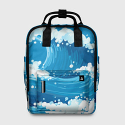 Рюкзак женский Волны, цвет: 3D-принт