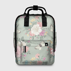 Рюкзак женский Бабочки в цветах, цвет: 3D-принт