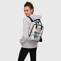 Рюкзак женский Девушка - рокер, цвет: 3D-принт — фото 2