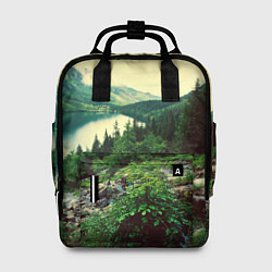 Рюкзак женский Красивый лес, цвет: 3D-принт