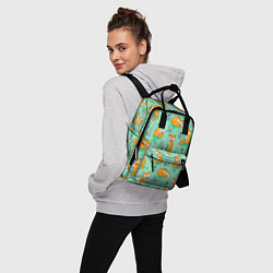 Рюкзак женский Лиса с Грибами, цвет: 3D-принт — фото 2