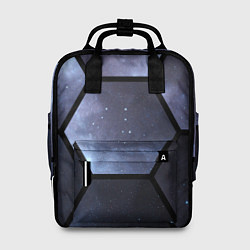 Рюкзак женский Неон в космосе, цвет: 3D-принт