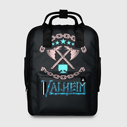 Рюкзак женский Valheim лого и цепи, цвет: 3D-принт