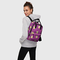 Рюкзак женский Фиолетовые пони, цвет: 3D-принт — фото 2