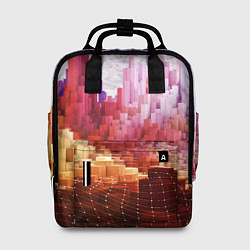 Рюкзак женский Симуляция города, цвет: 3D-принт