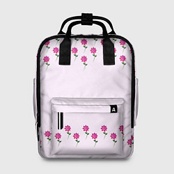 Рюкзак женский Розовые цветы pink flowers, цвет: 3D-принт