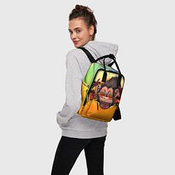 Рюкзак женский Веселая обезьяна в очках, цвет: 3D-принт — фото 2