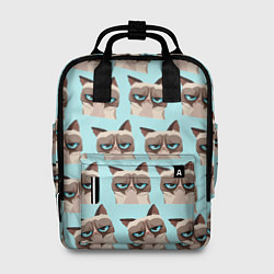 Рюкзак женский Грустный котик, цвет: 3D-принт