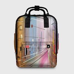 Рюкзак женский Город, цвет: 3D-принт
