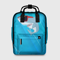 Рюкзак женский Акула в очках, цвет: 3D-принт