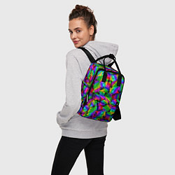 Рюкзак женский Неоновый папоротник, цвет: 3D-принт — фото 2