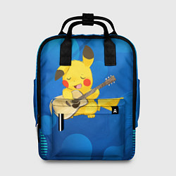 Рюкзак женский Пикачу с гитарой, цвет: 3D-принт