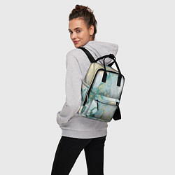 Рюкзак женский Абстрактный мрамор, цвет: 3D-принт — фото 2