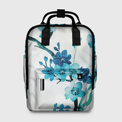 Рюкзак женский Голубая сакура, цвет: 3D-принт