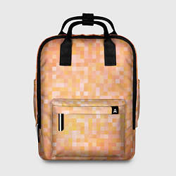 Женский рюкзак Оранжевая пиксель абстракция