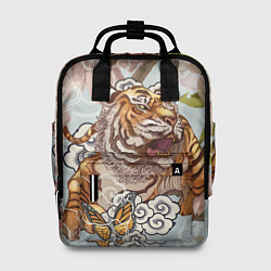 Женский рюкзак Тигр в облаках