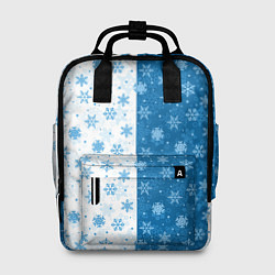 Рюкзак женский Снежинки зимняя пора, цвет: 3D-принт