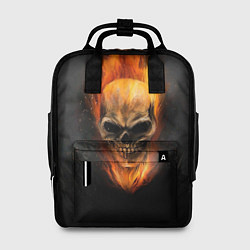 Рюкзак женский Призрак в огне, цвет: 3D-принт