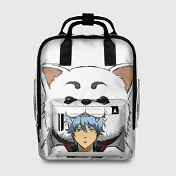 Женский рюкзак Гинтоки Саката и песик Гинтама
