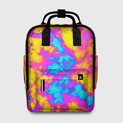Рюкзак женский Яркая абстракция космических красок, цвет: 3D-принт