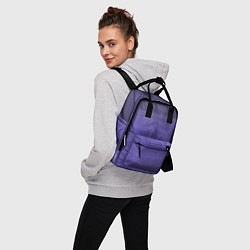 Рюкзак женский Фиолетовые краски, цвет: 3D-принт — фото 2