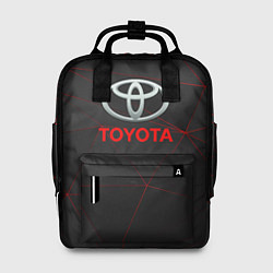 Рюкзак женский Toyota Тонкие линии неона, цвет: 3D-принт