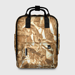 Рюкзак женский Мятая Фольга, цвет: 3D-принт
