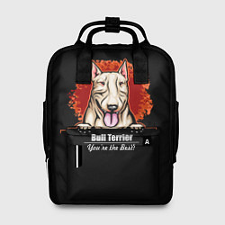 Рюкзак женский Собака Бультерьер, цвет: 3D-принт