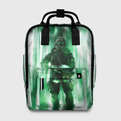 Женский рюкзак Chernobylite Человек в противогазе наготове