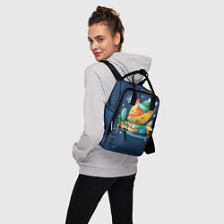 Рюкзак женский Лис-подарок в узорах, цвет: 3D-принт — фото 2