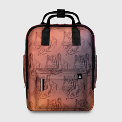 Рюкзак женский Тигровый паттерн, цвет: 3D-принт