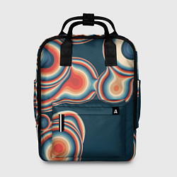 Рюкзак женский Растекающиеся пятна, цвет: 3D-принт