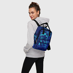 Рюкзак женский Киберпанк Зима 2022, цвет: 3D-принт — фото 2