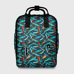 Рюкзак женский Рыболовные Воблеры, цвет: 3D-принт