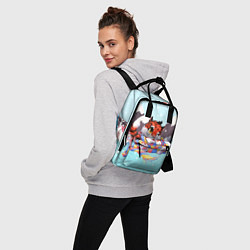 Рюкзак женский Тигренок 2022 в шарфе, цвет: 3D-принт — фото 2