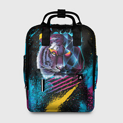 Рюкзак женский Забрызганный тигр, цвет: 3D-принт