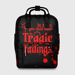 Женский рюкзак DARKEST DUNGEON RED, БРЫЗГИ КРОВИ