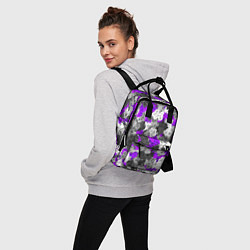 Рюкзак женский Абстрактные фиалочки, цвет: 3D-принт — фото 2