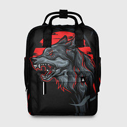 Рюкзак женский Дикий волк на закате, цвет: 3D-принт