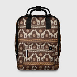 Рюкзак женский Жирафы Африка паттерн, цвет: 3D-принт