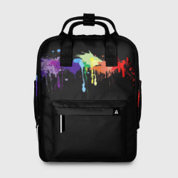 Рюкзак женский RAINBOW BLOTS, цвет: 3D-принт