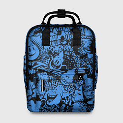 Рюкзак женский Emoticons in graffiti, цвет: 3D-принт