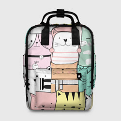 Рюкзак женский Кошечки 3D, цвет: 3D-принт