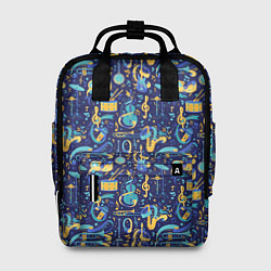 Рюкзак женский Музыкальные Инструменты Музыкант, цвет: 3D-принт
