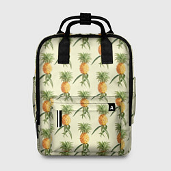 Рюкзак женский Побеги ананасов, цвет: 3D-принт